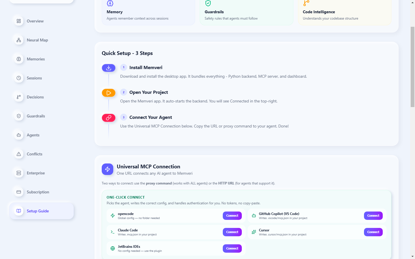 Memveri setup guide